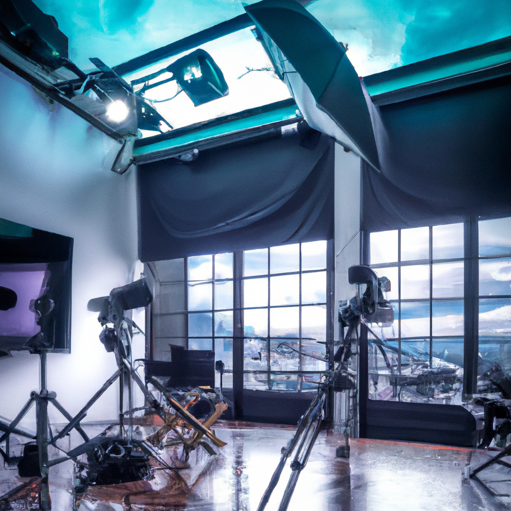 Interior del estudio LuzNexa minimalista en Bogotá